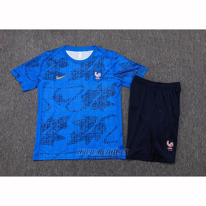 Chandal del Francia Manga Corta 2025-2026 Azul - Pantalon Corto